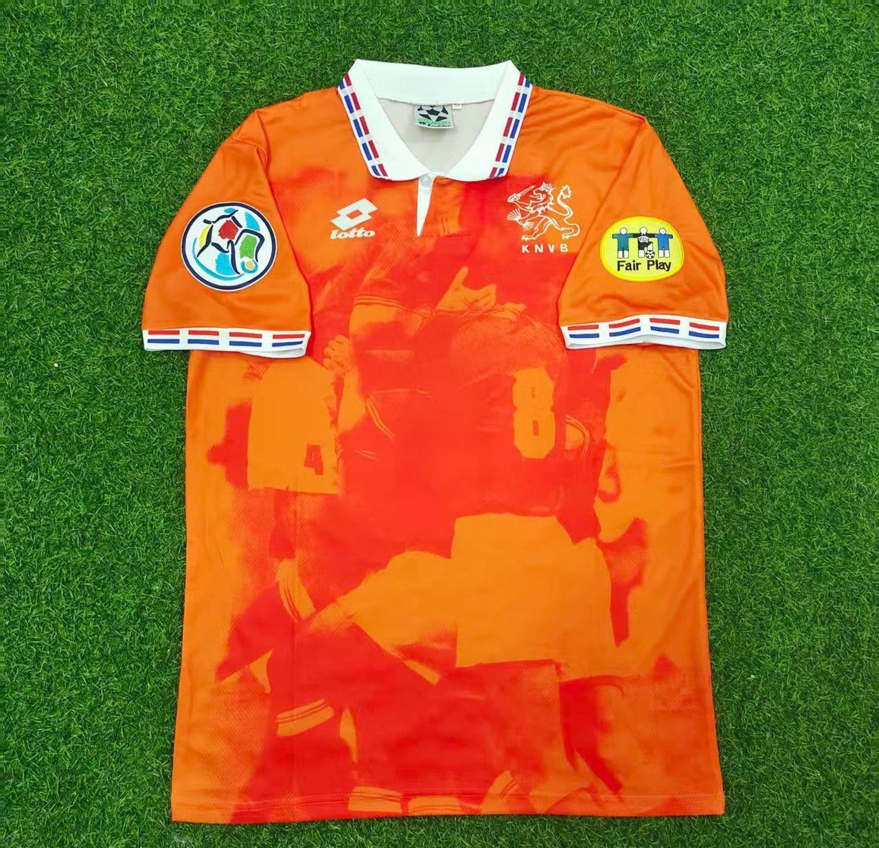 Netherlands EURO 1996 Retro Home Football Jersey front view