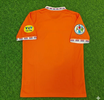 Netherlands EURO 1996 Retro Home Football Jersey back view