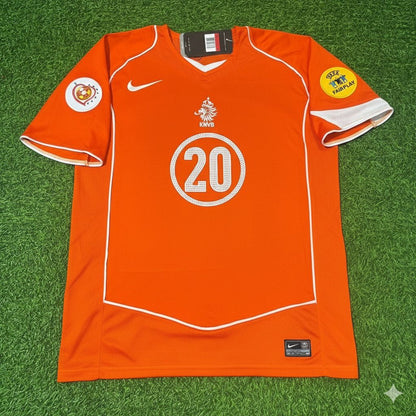 Netherlands EURO 2004 Clarence Seedorf Retro Home Football Jersey back view
