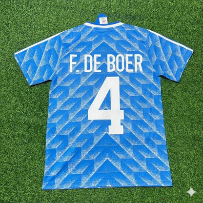 Netherlands Frank de Boer Retro Football Jersey front view