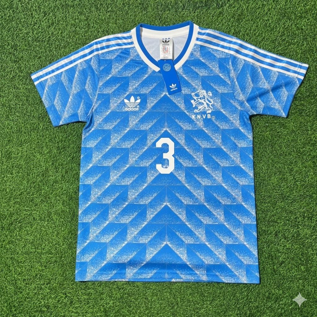 Netherlands Jaap Stam Retro Football Jersey back view