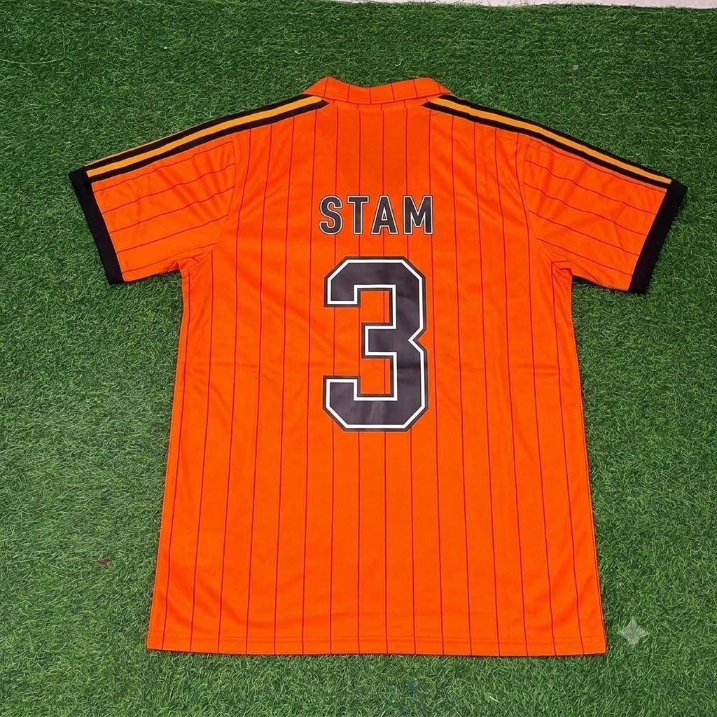 Netherlands Jaap Stam Retro Home Football Jersey front view