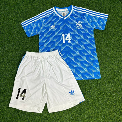 Netherlands Johan Cruyff Retro Kids Football Jersey back view