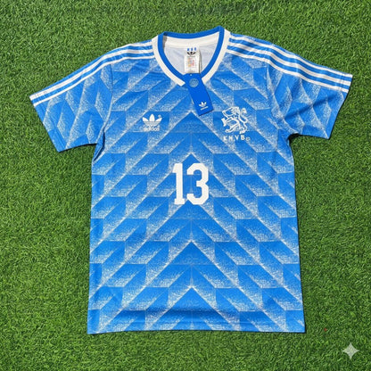 Netherlands Johan Neeskens Retro Football Jersey back view