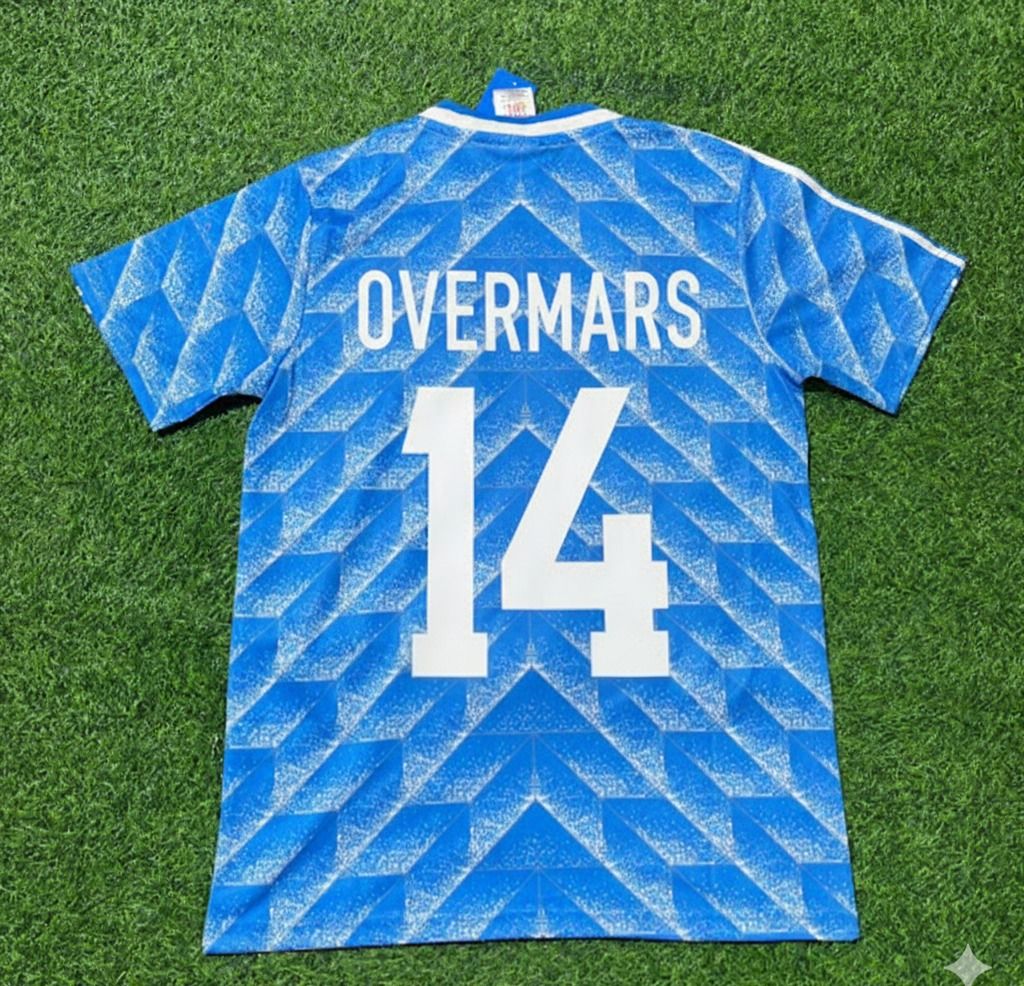 Netherlands Marc Overmars Retro Football Jersey front view