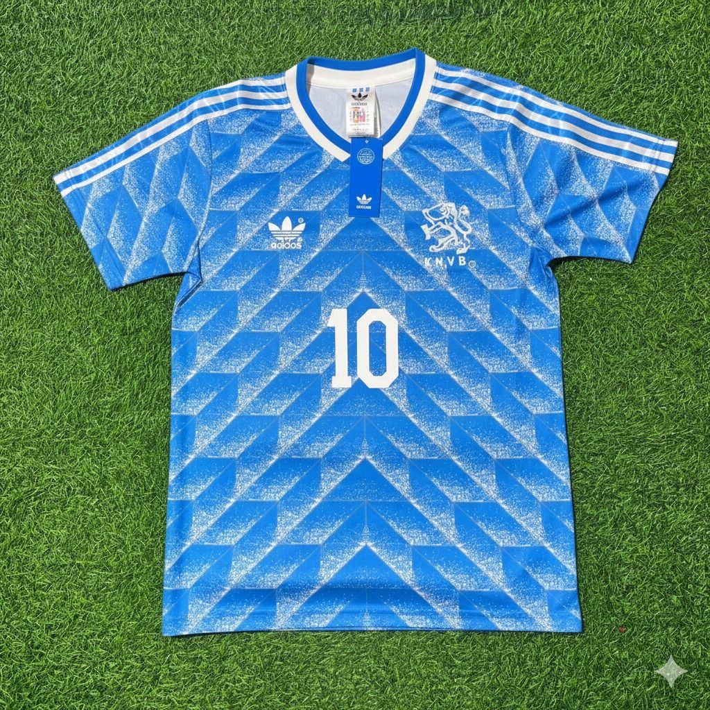 Netherlands Clarence Seedorf Retro Football Jersey back view