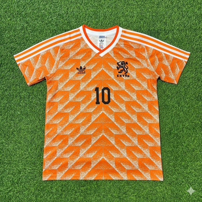 Netherlands Wesley Sneijder Retro Home Football Jersey back view