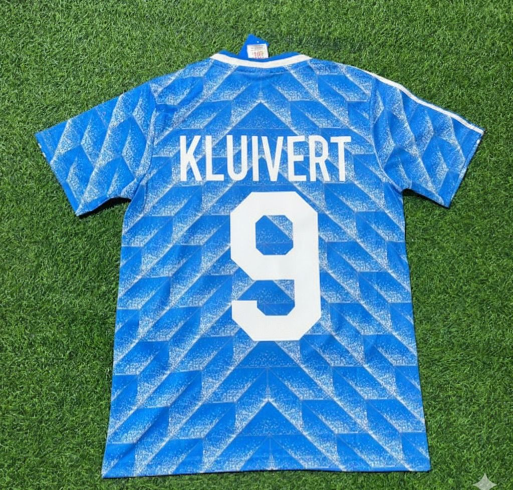Netherlands Patrick Kluivert Retro Football Jersey front view