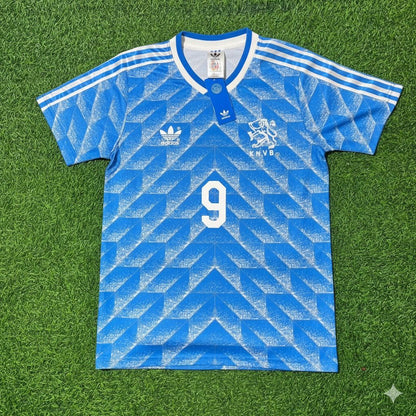 Netherlands Patrick Kluivert Retro Football Jersey back view