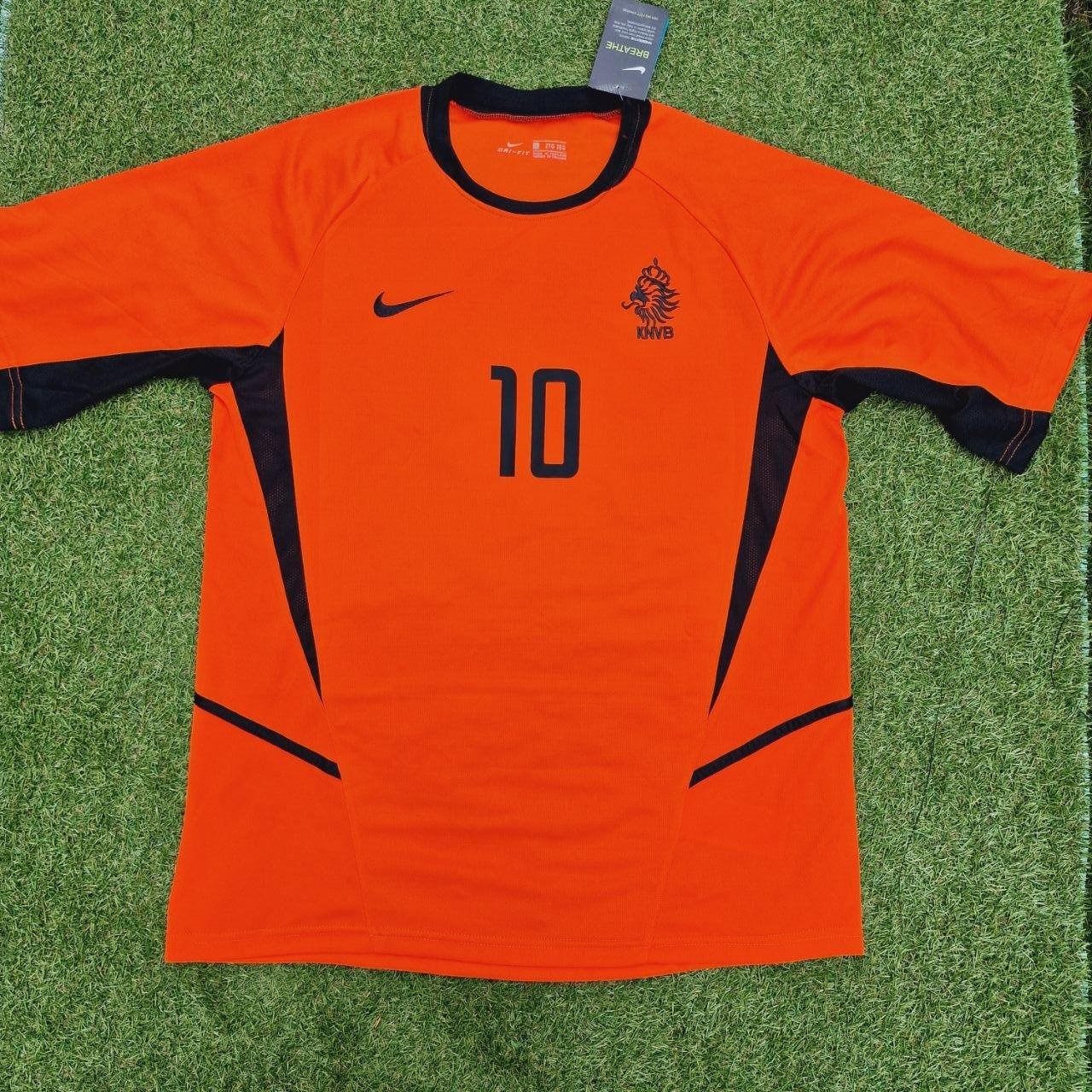 Netherlands Retro Football Jersey back view