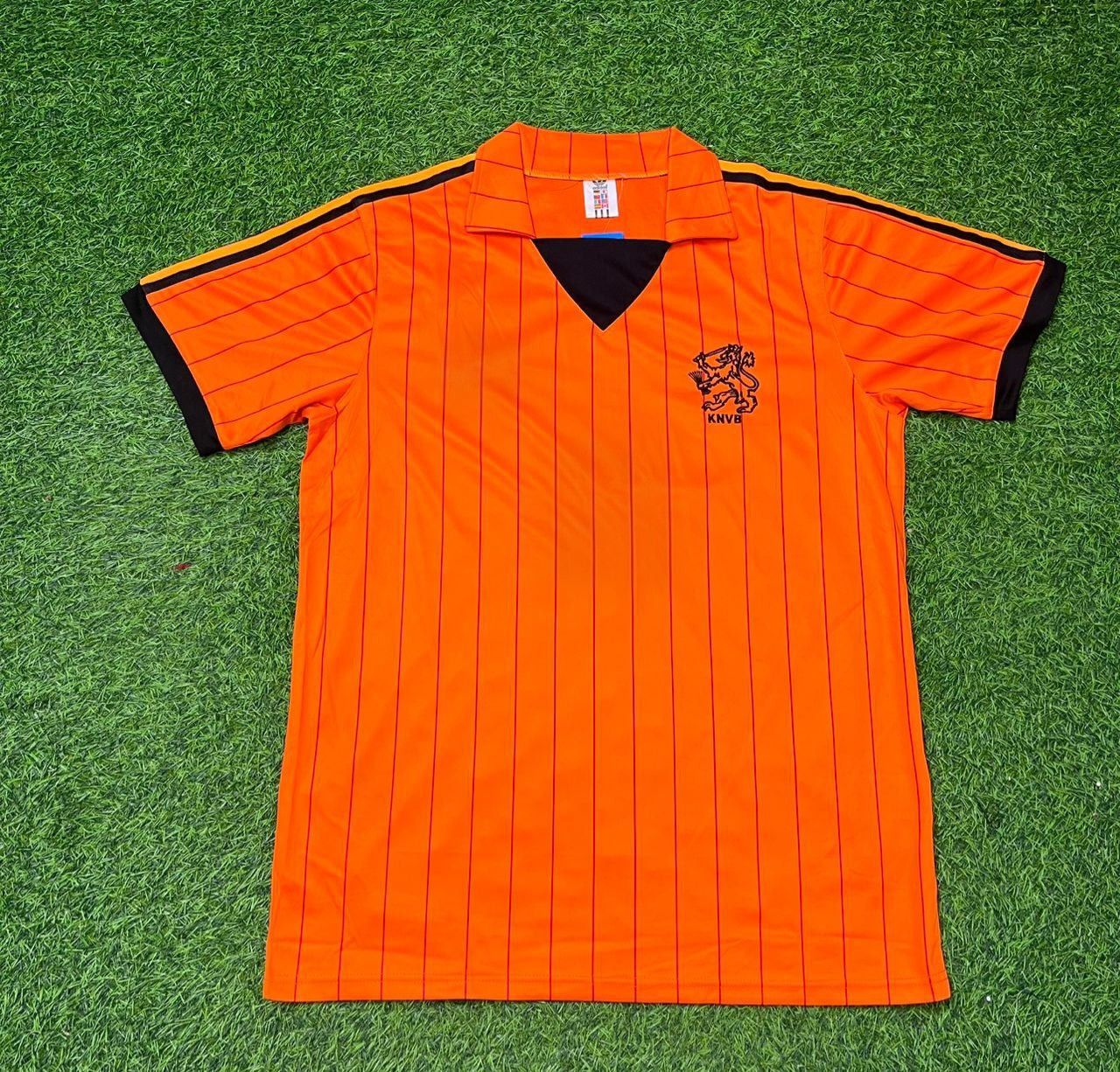 Netherlands Retro Home Football Jersey front view