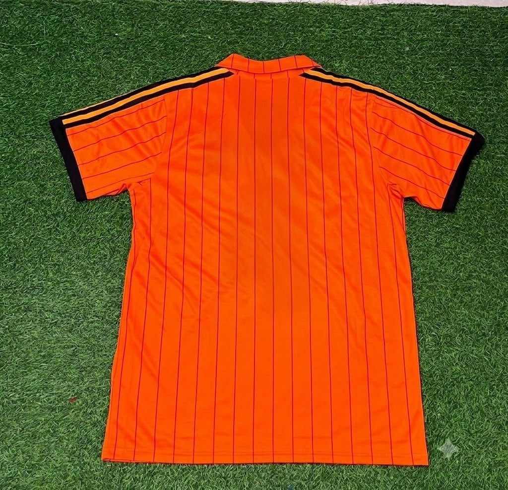 Netherlands Retro Home Football Jersey back view