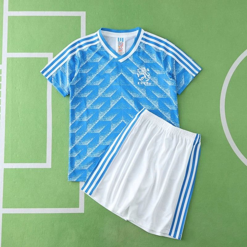 Netherlands Retro Kids Football Jersey front view