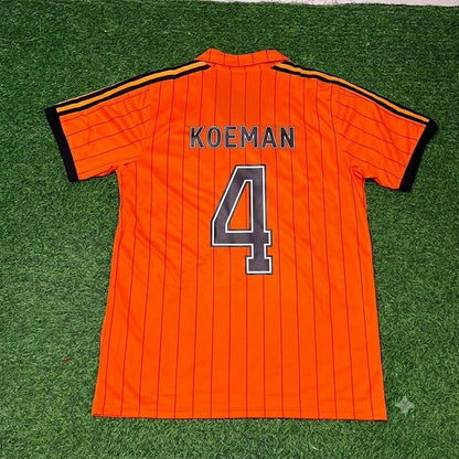 Netherlands Ronald Koeman Retro Home Football Jersey front view