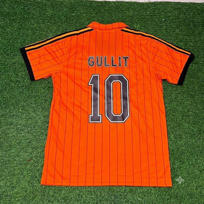 Netherlands Ruud Gullit Retro Home Football Jersey front view