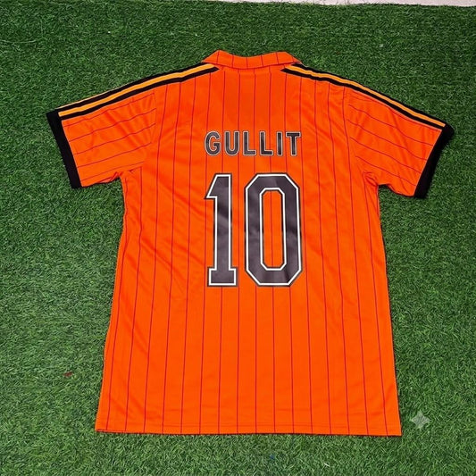 Netherlands Ruud Gullit Retro Home Football Jersey front view