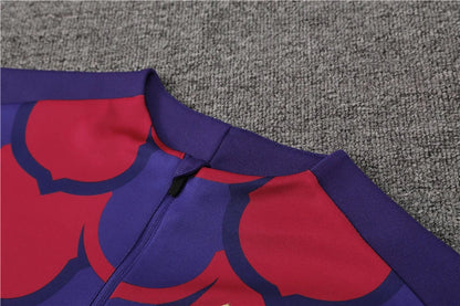 Barcelona Tracksuit  Red Blue Training Top Pack