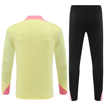 Paris Saint-Germain F.C. Tracksuit Yellow Training Top Pack