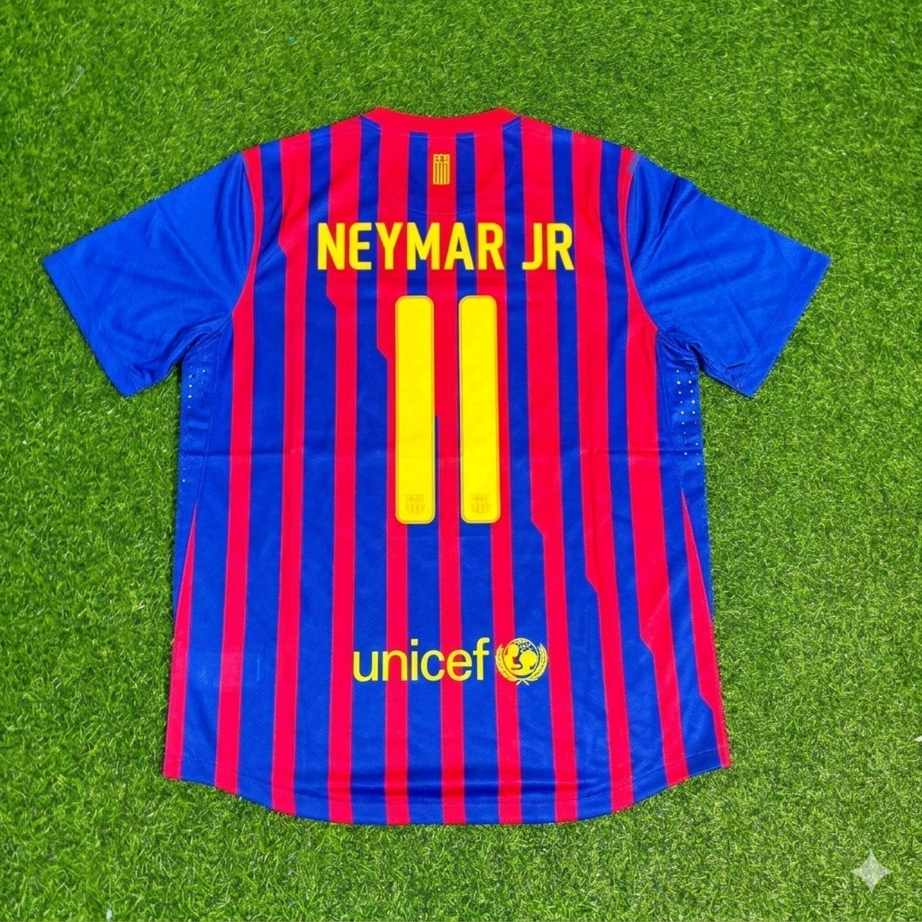 Barcelona Neymar Jr Retro Home Football Jersey Kit