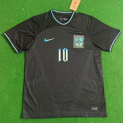 Brazil Neymar Jr Retro Football Jersey