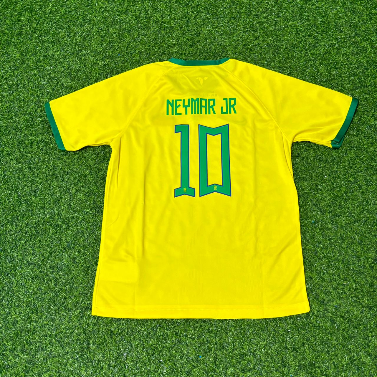 Brazil Neymar Jr #10 Retro Football Jersey Kit