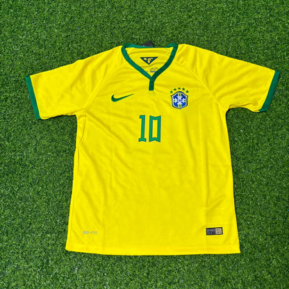 Brazil Neymar Jr #10 Retro Football Jersey Kit