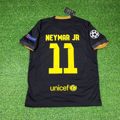 Barcelona Neymar Jr. #11 2013-2014 Black Retro Football Jersey