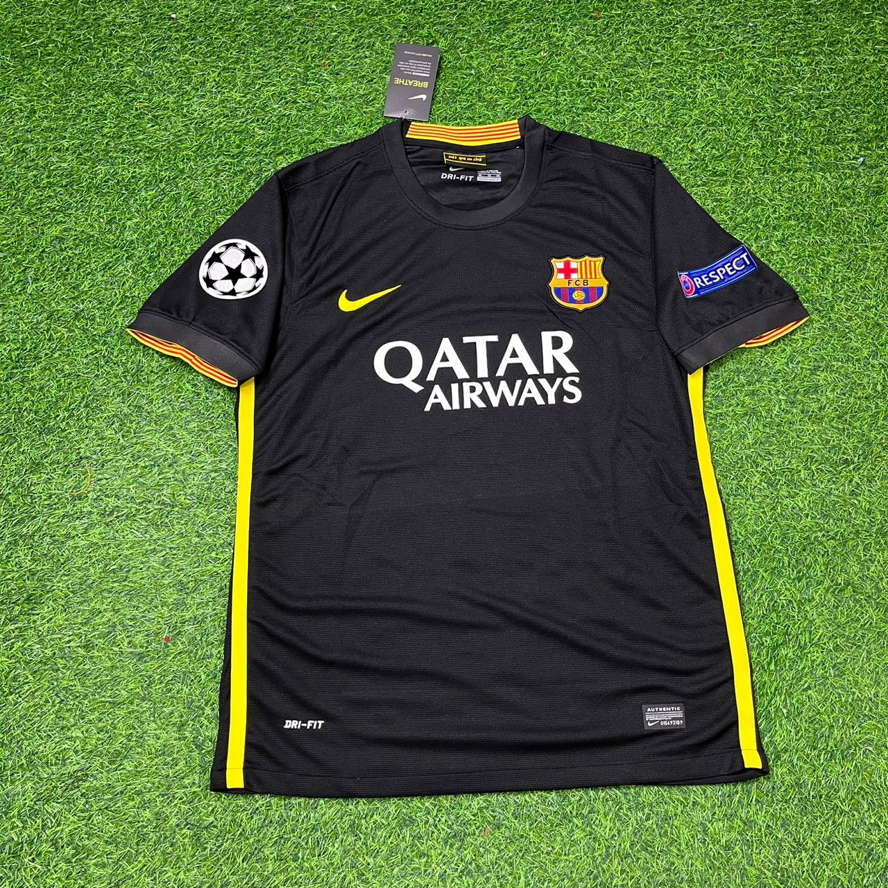 Barcelona Neymar Jr. #11 2013-2014 Black Retro Football Jersey