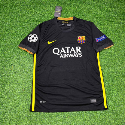 Barcelona Neymar Jr. #11 2013-2014 Black Retro Football Jersey