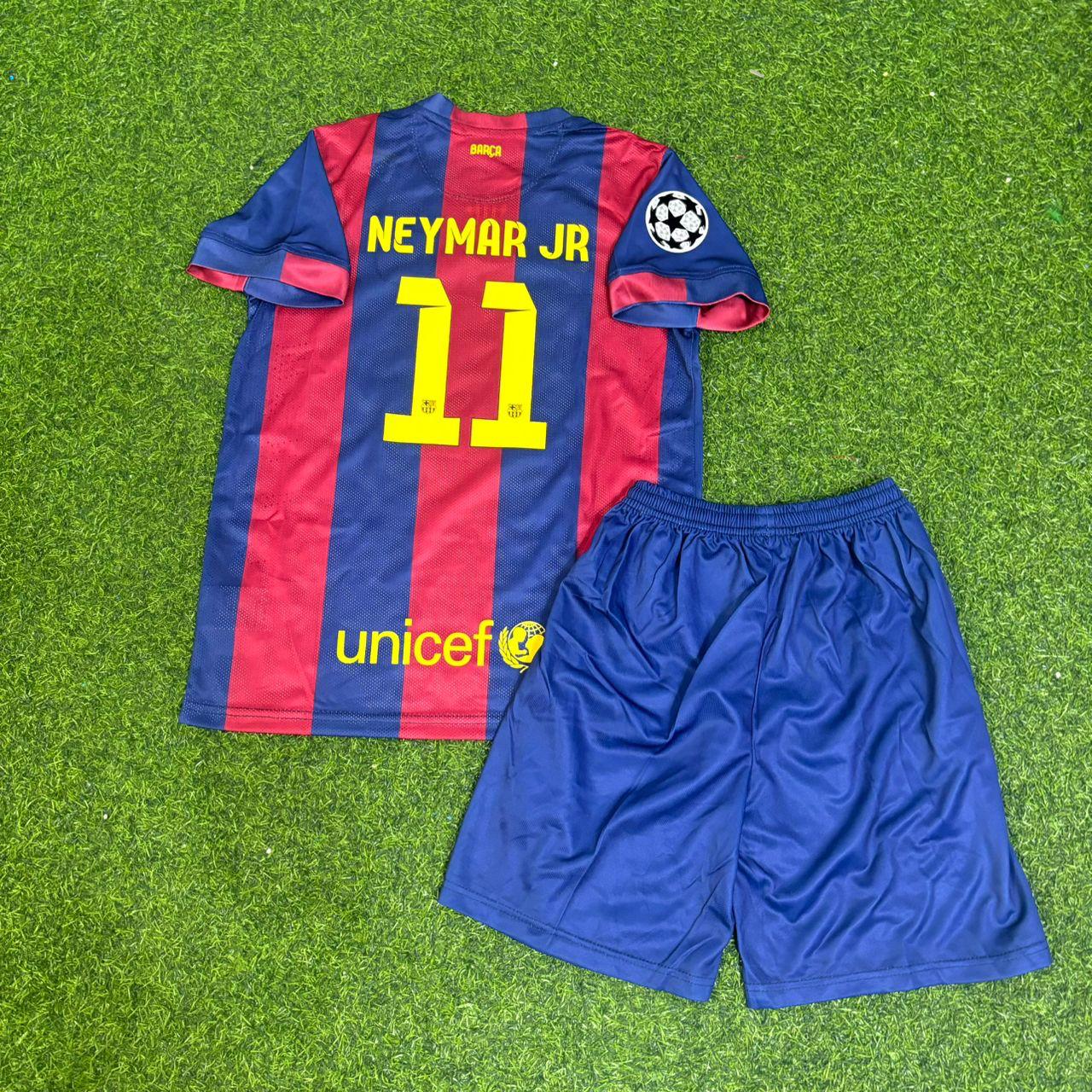Barcelona Neymar Jr 2015 Final Home Kids Kit Kids Football Jersey Kit