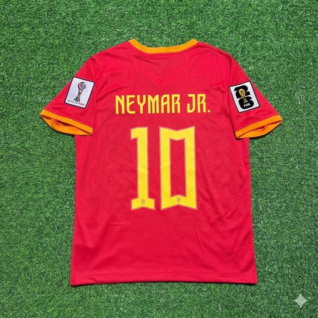 Brazil World Cup 2026 Neymar Jr. 10# Red Jersey Trikot