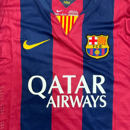 Neymar JR. Barcelona 2014/15 Champions League Final Berlin Retro Football Jersey Kit