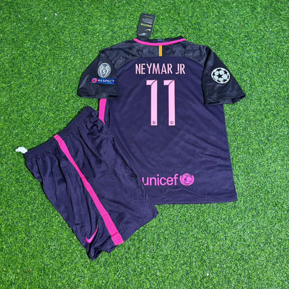 Barcelona Neymar Jr 2014/2015 Champions League Kids Football Jersey