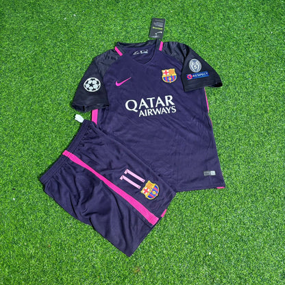 Barcelona Neymar Jr 2014/2015 Champions League Kids Football Jersey