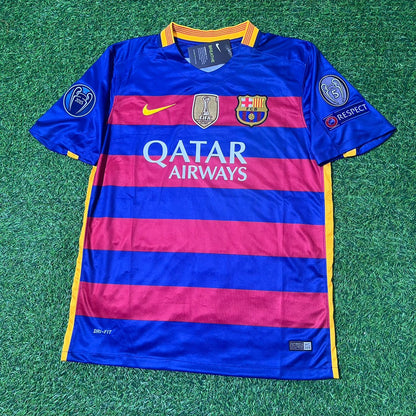 Barcelona Neymar Jr 2015/16 Retro Jersey Soccer Maillot Maglia Soccer Shirt
