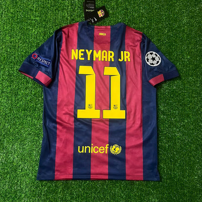 Barcelona Neymar JR. 2015 Champions League Final Berlin Retro Football Jersey