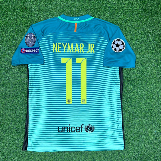Barcelona Neymar Jr. 2016-2017 Away Retro Football Jersey