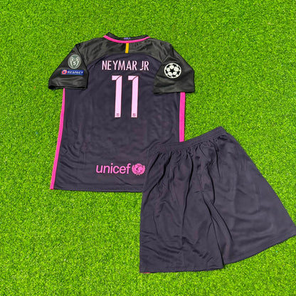 Barcelona Neymar Jr 2016-2017 Retro Kids Football Jersey