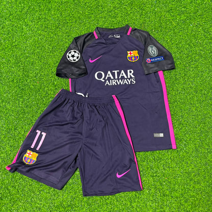 Barcelona Neymar Jr 2016-2017 Retro Kids Football Jersey