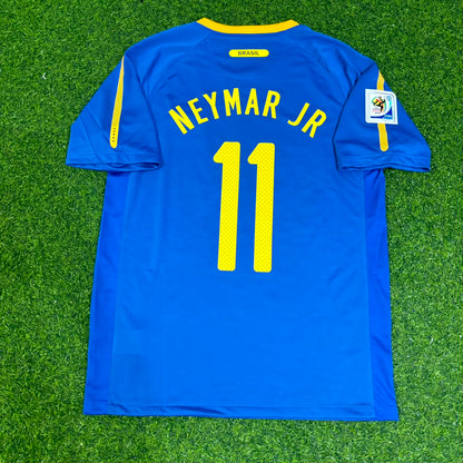 Brazil World Cup 2010 Neymar Jr. Retro Blue Jersey Trikot Special Edition