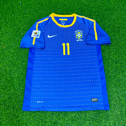 Brazil World Cup 2010 Neymar Jr. Retro Blue Jersey Trikot Special Edition