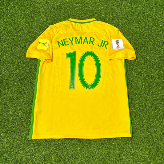 Brazil World Cup 2018 Neymar Jr #10 Home Football Jersey
