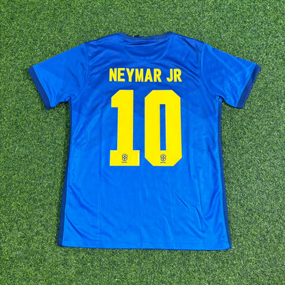 Brazil Neymar Jr 2021 Copa America Blue Football Jersey