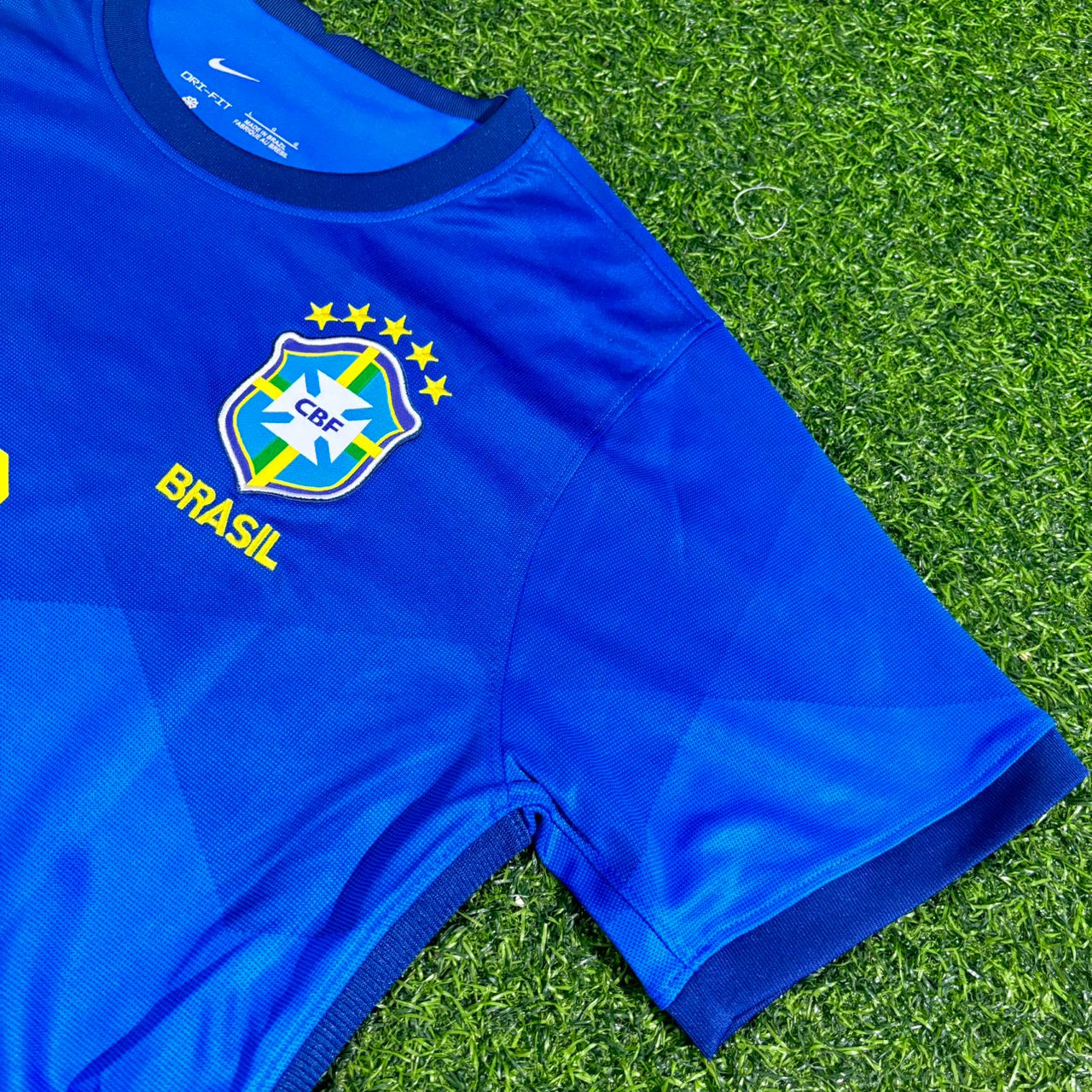 Ronaldinho Brazil Blue Football Jersey