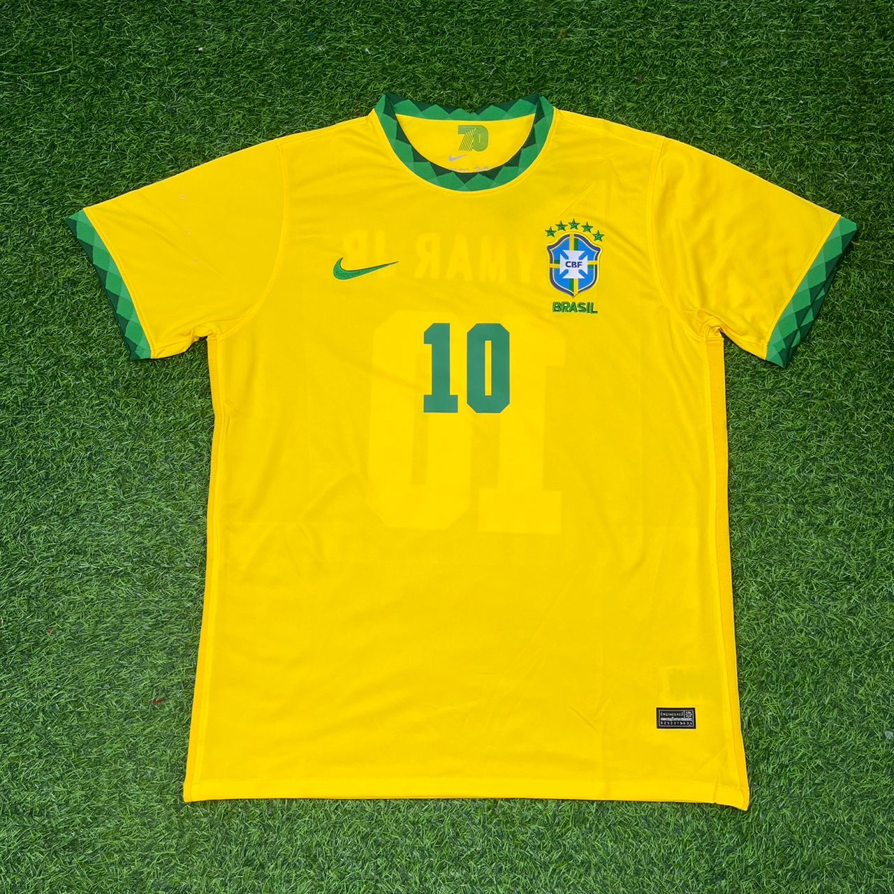 Brazil Neymar Jr 2021 Copa America Home Football Jersey