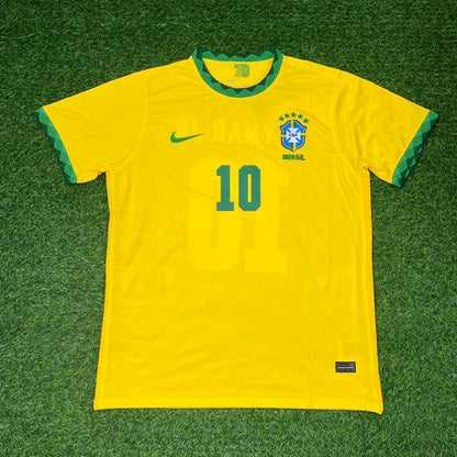 Brazil Neymar Jr 2021 Copa America Home Football Jersey