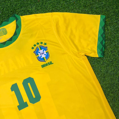 Brazil Neymar Jr 2021 Copa America Home Football Jersey