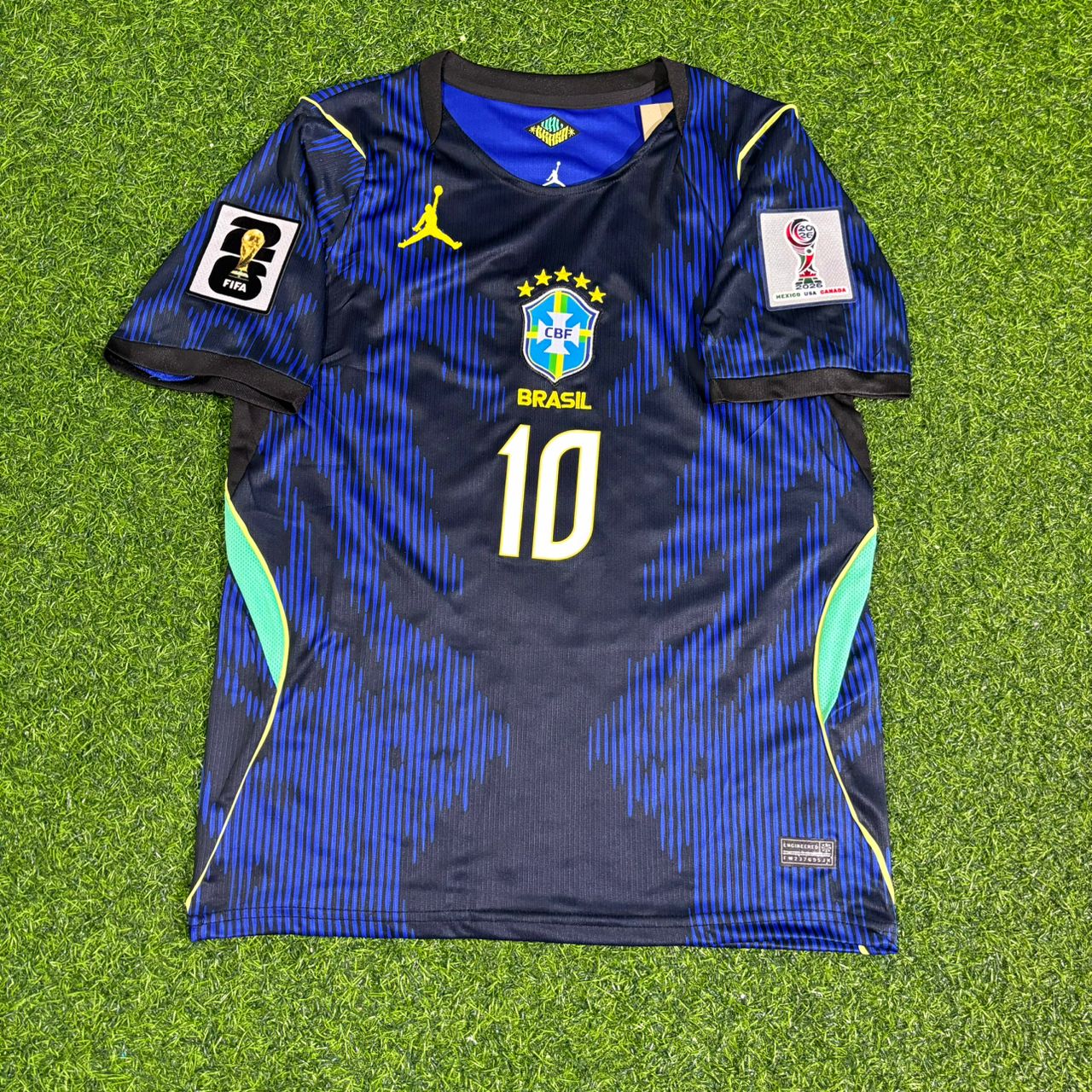 Brazil World Cup 2026 Neymar Jr Blue Away Football Jersey