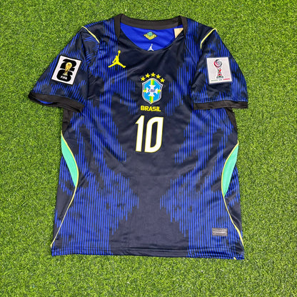 Brazil World Cup 2026 Neymar Jr Blue Away Football Jersey