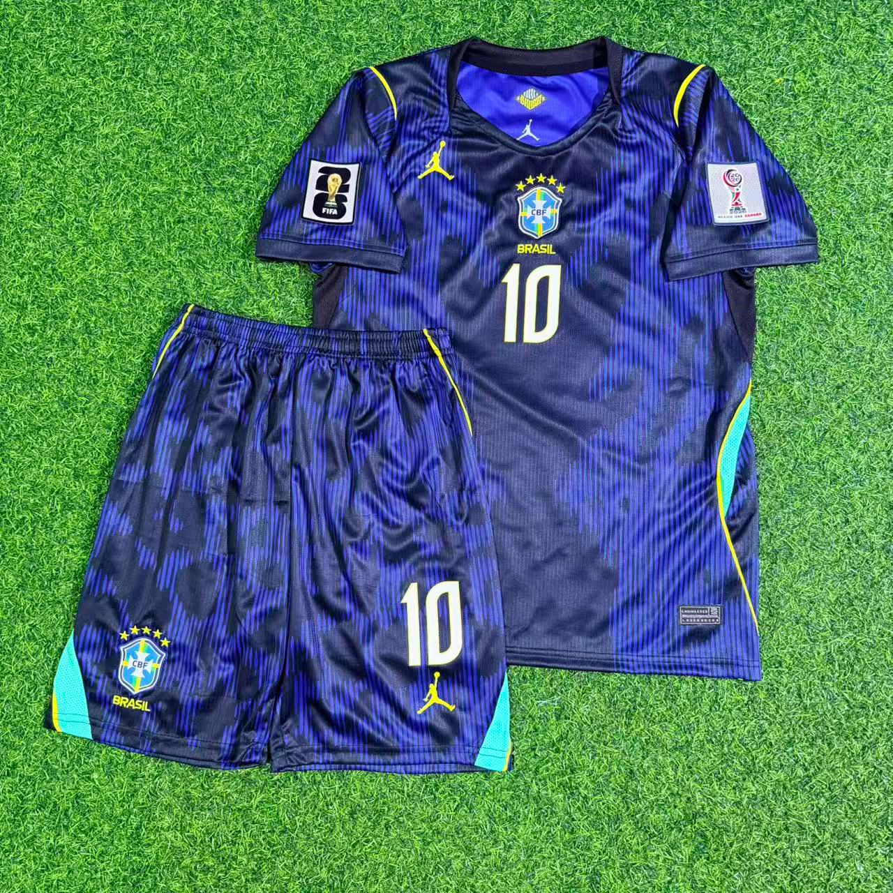 Brazil World Cup 2026 Neymar Jr Kids Football Jersey